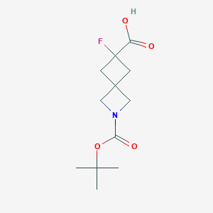 2-[(tert-butoxy)carbonyl]-6-fluoro-2-azaspiro[3.3]heptane-6-carboxylic acid - (2168111-53-1)