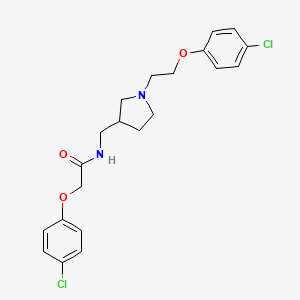 2-(4-Chlorophenoxy)-N-((1-(2-(4-chlorophenoxy)ethyl)pyrrolidin-3-yl)methyl)acetamide - (2169773-99-1)