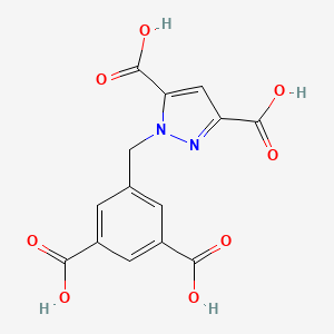 1-(3,5-Dicarboxybenzyl)-1H-pyrazole-3,5-dicarboxylic acid - (2170398-07-7)