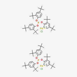 2-[Bis(2,4-di-tert-butyl-phenoxy)phosphinooxy]-3,5-di(tert-butyl)phenyl-palladium(II) chloride dimer - (217189-40-7)