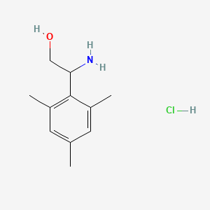 2-amino-2-(2,4,6-trimethylphenyl)ethan-1-ol hydrochloride - (2172054-14-5)