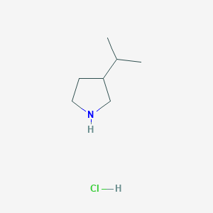 (3S)-3-(propan-2-yl)pyrrolidine hydrochloride - (2173052-12-3)