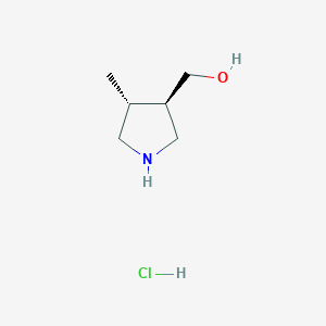 [(3R,4R)-4-methylpyrrolidin-3-yl]methanol hydrochloride - (2173637-38-0)