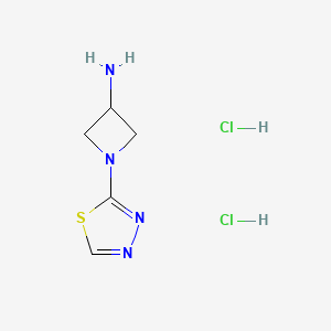 1-(1,3,4-thiadiazol-2-yl)azetidin-3-amine dihydrochloride - (2173992-01-1)
