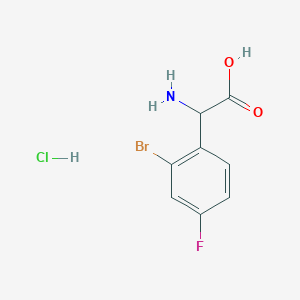 (R)-2-AMINO-2-(2-BROMO-4-FLUOROPHENYL)ACETIC ACID HCL - (2177265-07-3)