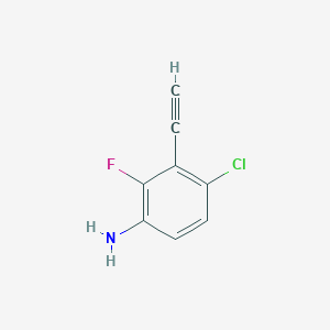 4-chloro-3-ethynyl-2-fluoro-aniline - (2183474-53-3)