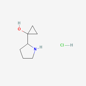 1-(2-pyrrolidinyl)cyclopropanol hydrochloride - (2191401-19-9)
