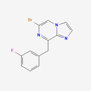 6-bromo-8-[(3-fluorophenyl)methyl]imidazo[1,2-a]pyrazine - (2201049-54-7)