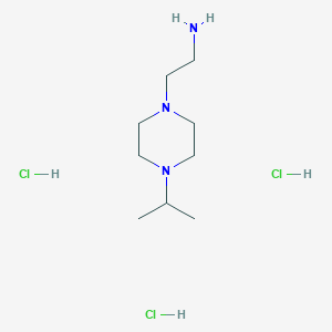 2-[4-(propan-2-yl)piperazin-1-yl]ethan-1-amine trihydrochloride - (2227204-87-5)