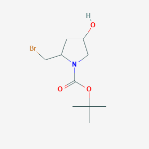 tert-butyl (2R,4S)-2-(bromomethyl)-4-hydroxypyrrolidine-1-carboxylate - (2231665-08-8)