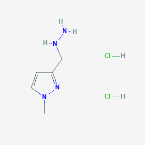 (1-methylpyrazol-3-yl)methylhydrazine;dihydrochloride - (2231673-46-2)