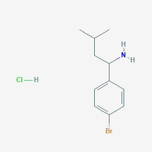 (R)-1-(4-Bromophenyl)-3-methylbutan-1-aminehydrochloride - (2241594-10-3)
