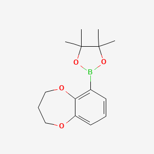 2-(3,4-Dihydro-2H-1,5-benzodioxepin-6-yl)-4,4,5,5-tetramethyl-1,3,2-dioxaborolane - (2246880-24-8)