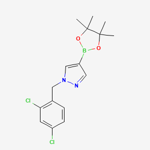 1-[(2,4-dichlorophenyl)methyl]-4-(tetramethyl-1,3,2-dioxaborolan-2-yl)-1H-pyrazole - (2246901-18-6)