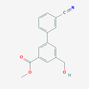 [1,1'-Biphenyl]-3-carboxylic acid, 3'-cyano-5-(hydroxymethyl)-, methylester - (225657-76-1)