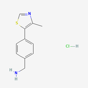 (4-(4-Methylthiazol-5-yl)phenyl)methanamine hydrochloride - (2288710-66-5)