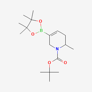 tert-butyl (2S)-2-methyl-5-(4,4,5,5-tetramethyl-1,3,2-dioxaborolan-2-yl)-3,6-dihydro-2H-pyridine-1-carboxylate - (2304631-63-6)