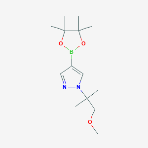 1-(1-methoxy-2-methylpropan-2-yl)-4-(tetramethyl-1,3,2-dioxaborolan-2-yl)-1H-pyrazole - (2304635-54-7)