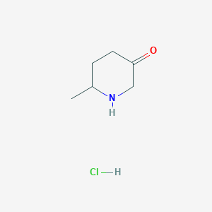 (6S)-6-methylpiperidin-3-one hydrochloride - (2306255-03-6)