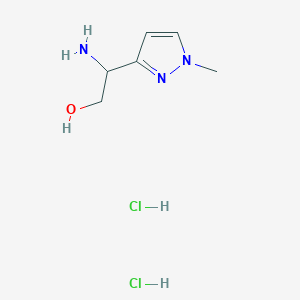 2-amino-2-(1-methylpyrazol-3-yl)ethanol;dihydrochloride - (2306268-15-3)