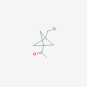1-[3-(bromomethyl)-1-bicyclo[1.1.1]pentanyl]ethanone - (2306268-76-6)