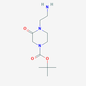 1-Piperazinecarboxylic acid, 4-(2-aminoethyl)-3-oxo-, 1,1-dimethylethyl ester - (234108-58-8)