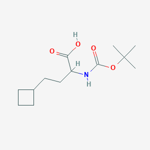(2S)-2-(tert-butoxycarbonylamino)-4-cyclobutyl-butanoic acid - (2349835-19-2)