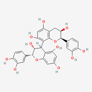 [4,8'-Bi-2H-1-benzopyran]-3,3',5,5',7,7'-hexol, 2,2'-bis(3,4-dihydroxyphenyl)-3,3',4,4'-tetrahydro-, (2R,2'R,3S,3'S,4S)- - (23567-23-9)