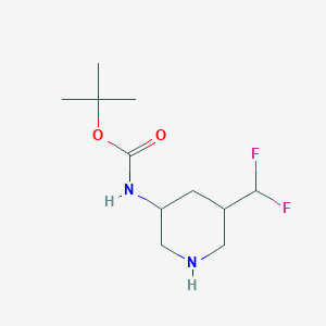 tert-butylN-[(3R,5R)-5-(difluoromethyl)-3-piperidyl]carbamate - (2375165-64-1)