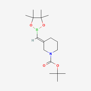 tert-Butyl 3-((4,4,5,5-tetramethyl-1,3,2-dioxaborolan-2-yl)methylene)piperidine-1-carboxylate - (2376764-47-3)