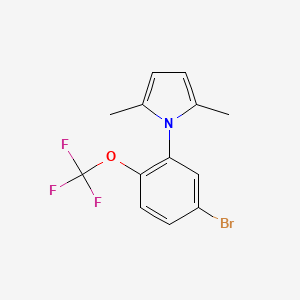 1-(5-Bromo-2-(trifluoromethoxy)phenyl)-2,5-dimethyl-1H-pyrrole - (2379322-25-3)