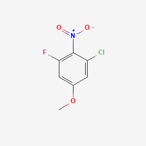1-Chloro-3-fluoro-5-methoxy-2-nitrobenzene - (2384936-24-5)
