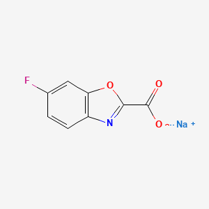 sodium;6-fluoro-1,3-benzoxazole-2-carboxylate - (2387596-61-2)