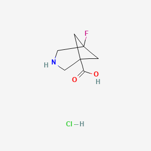 5-fluoro-3-azabicyclo[3.1.1]heptane-1-carboxylic acid;hydrochloride - (2402829-94-9)