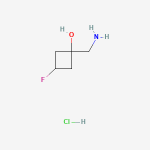 1-(aminomethyl)-3-fluoro-cyclobutanol;hydrochloride - (2411641-15-9)