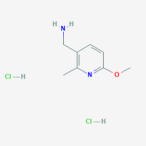 (6-Methoxy-2-methylpyridin-3-yl)methanamine dihydrochloride - (2411641-63-7)