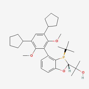 2-((2R,3R)-3-(tert-Butyl)-4-(3,5-dicyclopentyl-2,6-dimethoxyphenyl)-2,3-dihydrobenzo[d][1,3]oxaphosphol-2-yl)propan-2-ol - (2416226-97-4)