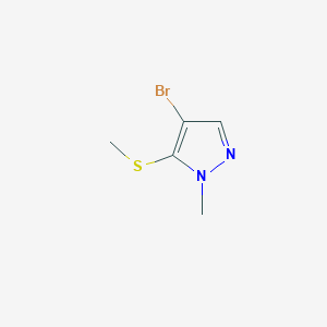 4-Bromo-1-methyl-5-(methylthio)-1H-pyrazole - (2418642-17-6)