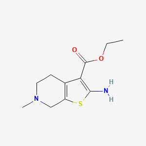 Thieno[2,3-c]pyridine-3-carboxylicacid, 2-amino-4,5,6,7-tetrahydro-6-methyl-, ethyl ester - (24237-39-6)