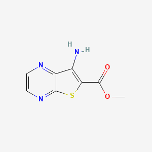 Thieno[2,3-b]pyrazine-6-carboxylic acid, 7-amino-, methyl ester (9CI) - (244014-85-5)