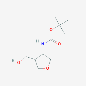 tert-butyl N-[(3R,4S)-4-(hydroxymethyl)tetrahydrofuran-3-yl]carbamate - (2472560-02-2)
