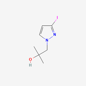 1-(3-iodopyrazol-1-yl)-2-methyl-propan-2-ol - (2490679-97-3)