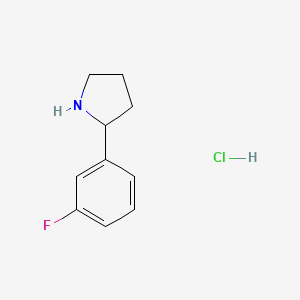 (R)-2-(3-Fluorophenyl)pyrrolidine Hydrochloride - (252555-54-7)