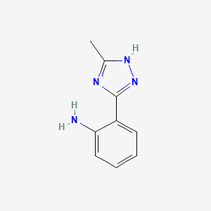 2-(3-methyl-1H-1,2,4-triazol-5-yl)aniline - (25568-69-8)