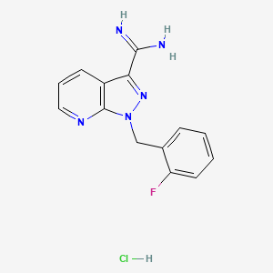 1-(2-Fluorobenzyl)-1H-pyrazolo[3,4-b]pyridine-3-carboximidamide hydrochloride - (256499-19-1)