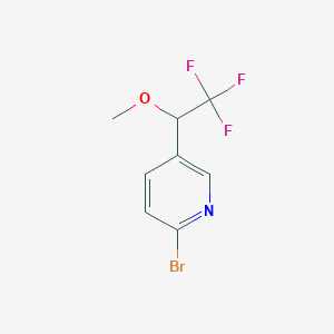 2-Bromo-5-(2,2,2-trifluoro-1-methoxyethyl)pyridine - (2565622-30-0)