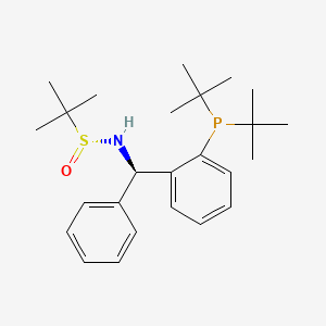 (R)-N-((R)-(2-(Di-tert-butylphosphino)phenyl)(phenyl)methyl)-2-methylpropane-2-sulfinamide - (2565792-40-5)