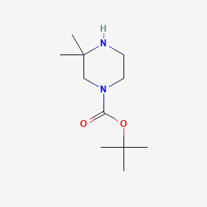 1-Piperazinecarboxylic acid, 3,3-dimethyl-, 1,1-dimethylethyl ester - (259808-67-8)