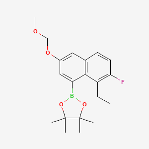 2-[8-ethyl-7-fluoro-3-(methoxymethoxy)-1-naphthyl]-4,4,5,5-tetramethyl-1,3,2-dioxaborolane - (2621932-48-5)
