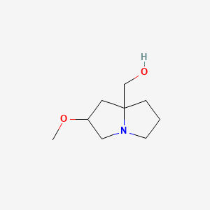 [rel-(2R,8R)-2-methoxy-1,2,3,5,6,7-hexahydropyrrolizin-8-yl]methanol - (2621934-74-3)